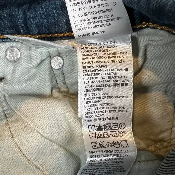 Levis 541 Jeans Mens 35x30 Blue Athletic Tapered Mid Rise Stretch Denim - Picture 6 of 11